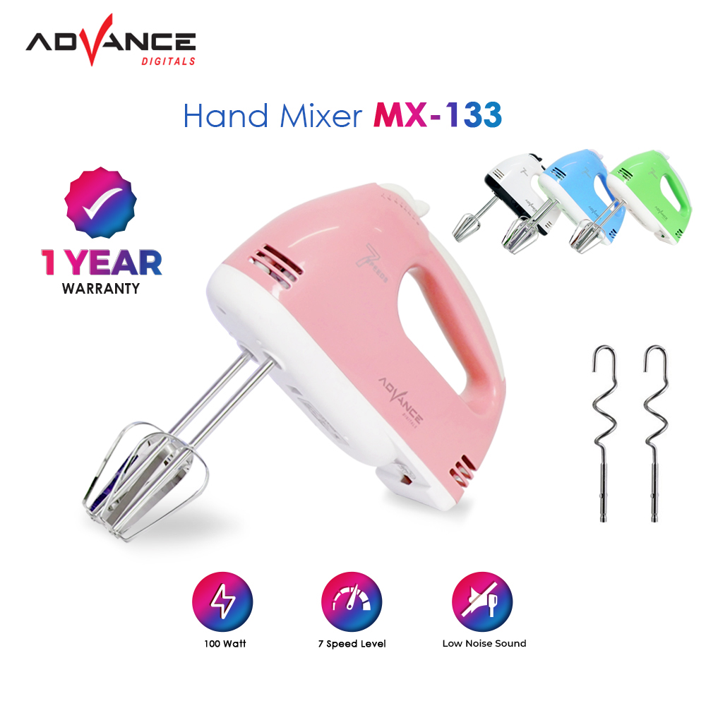 Hand mixer Advance MX-133 Alat Pengaduk dengan 7 Kecepatan Otomatis