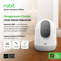 RABIT Smart IP CCTV Camera Indoor 4 MP PTZ PRO+ Call Button - AI Auto Tracking