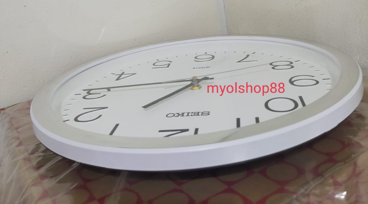 Jam Dinding Seiko QUARTZ Model Mewah Bahan Mewah