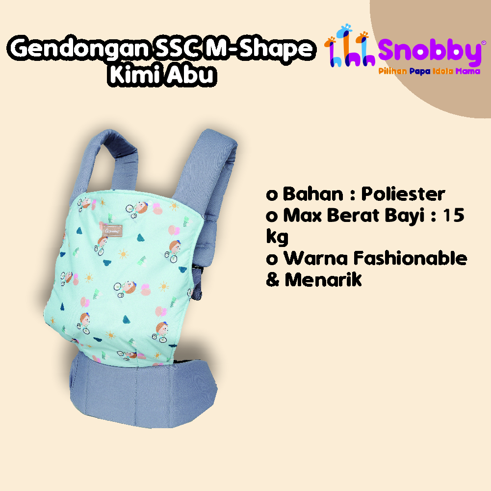 SNOBBY Gendongan Bayi Ransel M-Shape All Series | Snobby Gendongan Bayi Depan SSC Emily Series