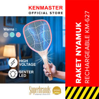 Kenmaster NEW Raket Nyamuk Recharge KM-627 / Raket Serangga Rechargeable / Raket Pembasmi Serangga - MOSQ034