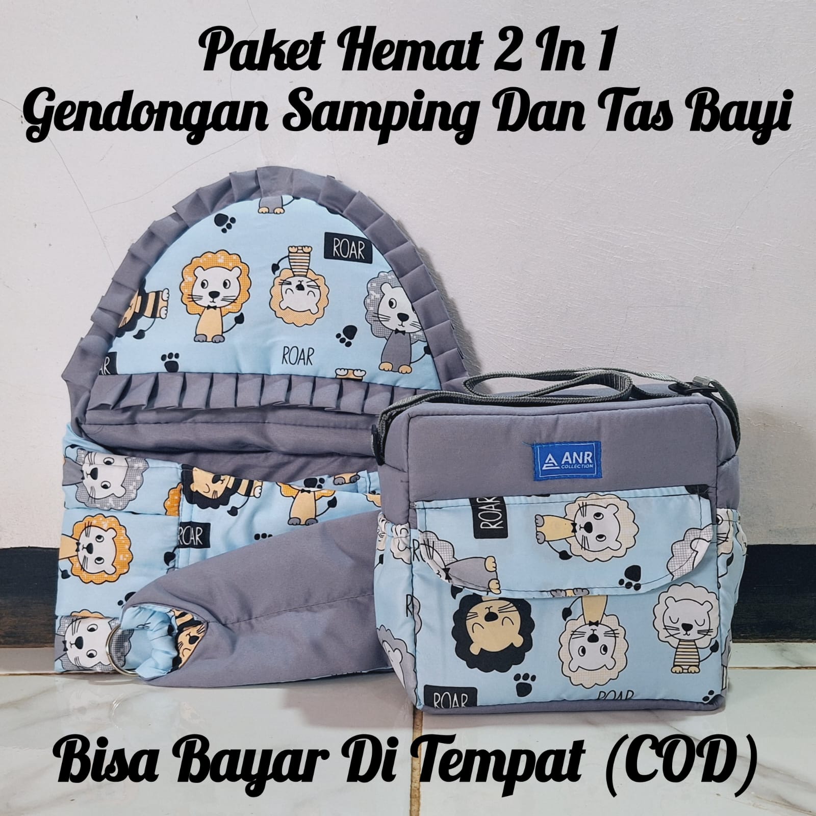 Paket Hemat 2 in 1 Tas Bayi Dan Gendongan Bayi Samping Motif Terlaris