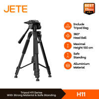 JETE H11 Tripod Professional DSLR Camera Video Tripod Pan Head 3 Way