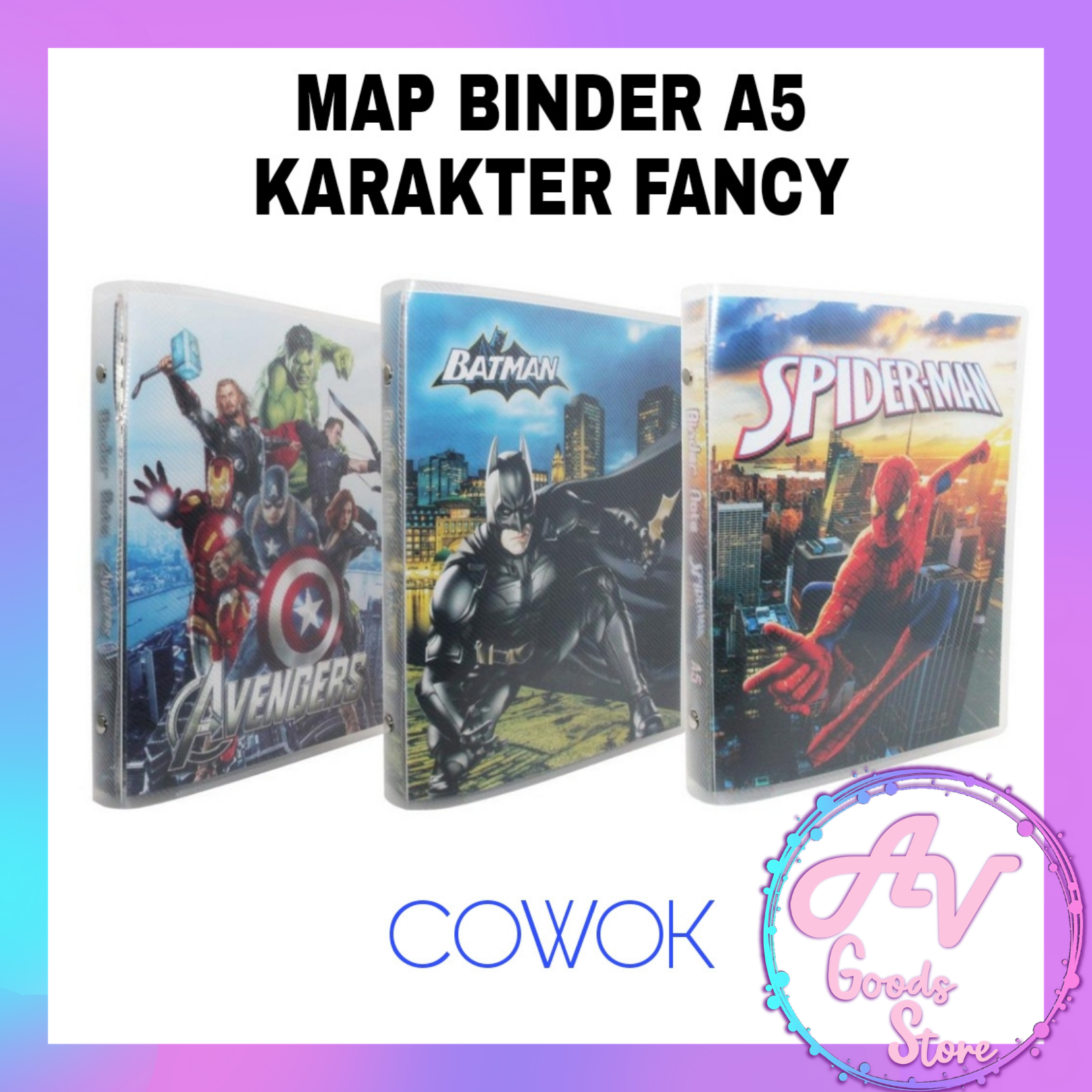 map binder A5 karakter fancy / map binder karakter / binder note karakter