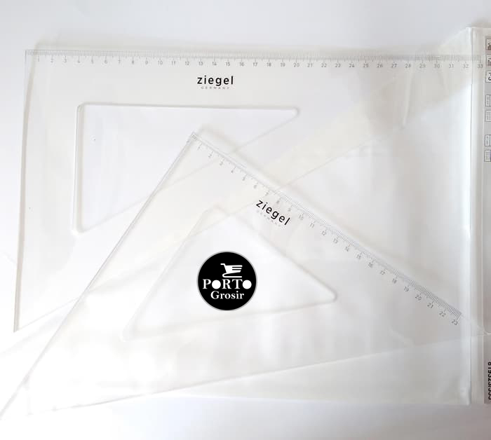 Rotring Ziegel Triangle Ruler Set / Segitiga Besar No. 12 Set 23cm / 33cm