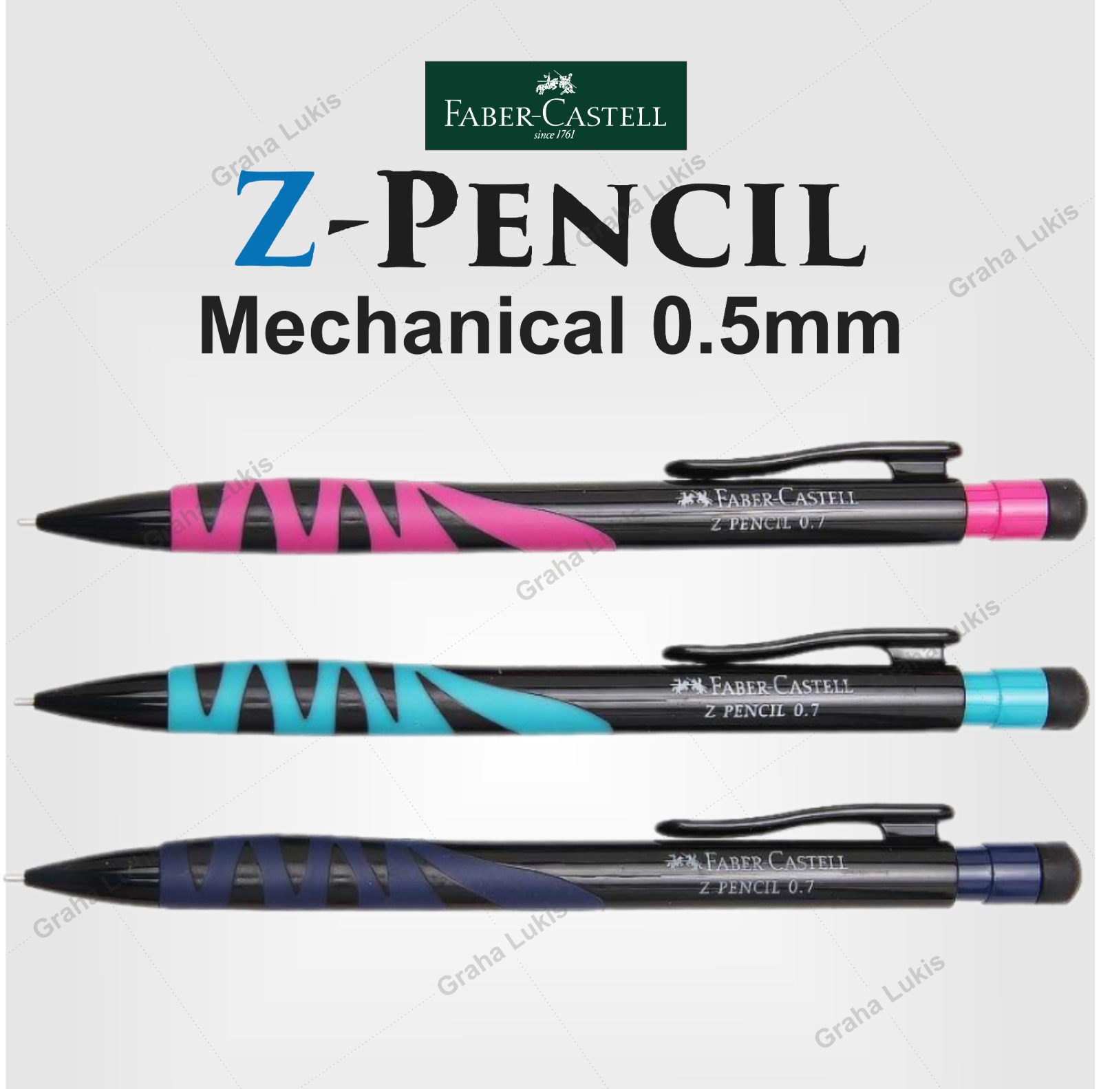 FABER-CASTELL MECHANICAL Z PENCIL 0.5MM / PENSIL MEKANIK 0.5MM