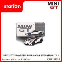MINI GT #763R LAMBORGHINI HURACAN STERRATO WHITE 25 - DIECAST