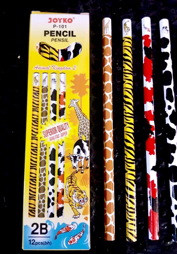 (12 PCS) Pensil 2B Joyko Animal P-101