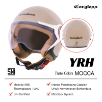 Cargloss YRH Hijab Retro Helm Half Face - Mocca