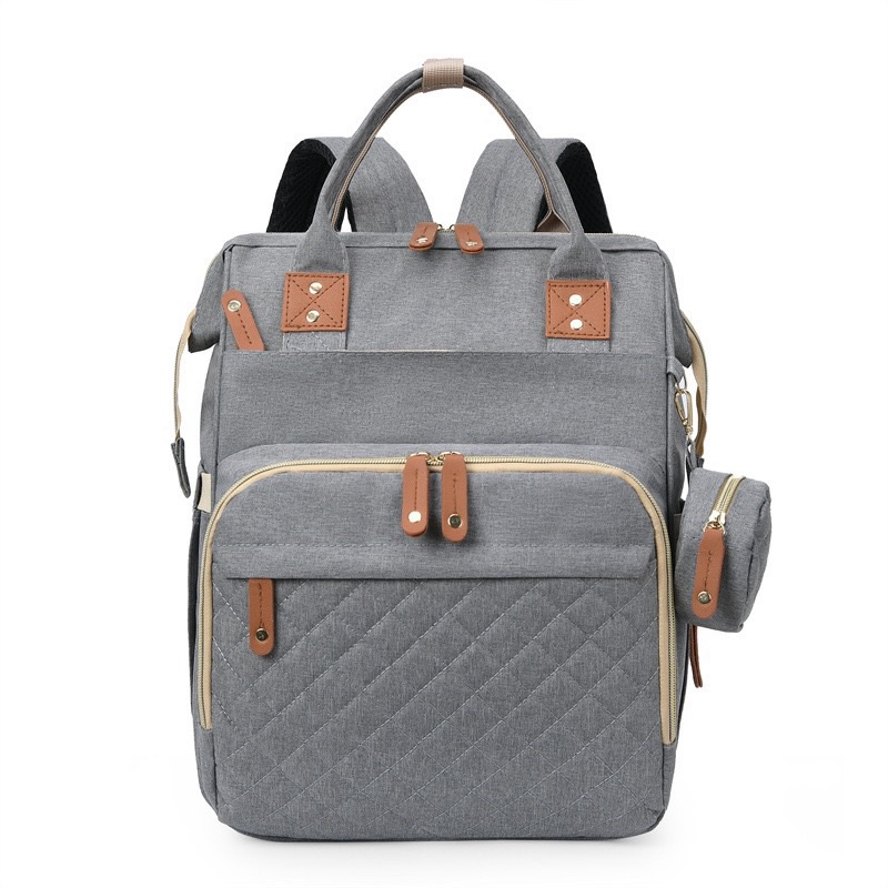 TAS BAYI 6021 - TAS RANSEL 2 in 1 + Free Matras TAS PERLENGKAPAN BAYI TAS DIAPER JUMBO TAS TRAVEL BAYI TAS MUDIK - F1