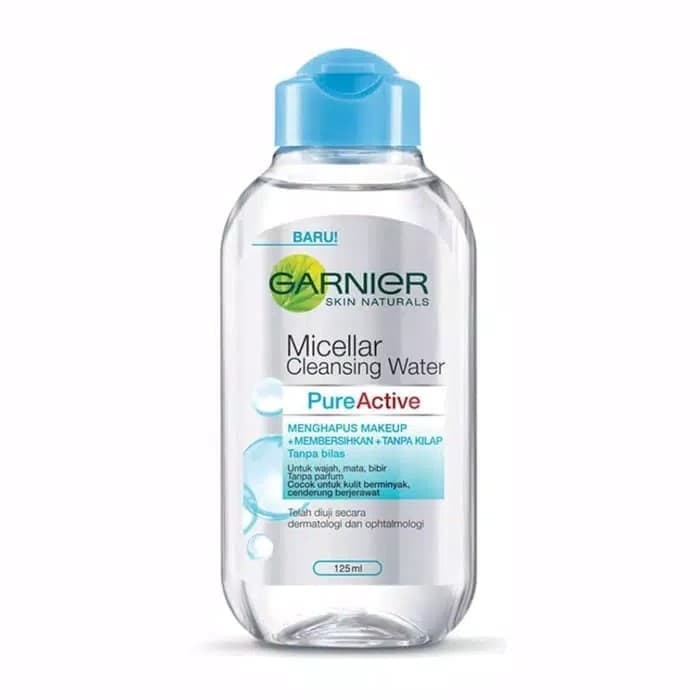 Garnier Micellar Water Cleansing Biru 125 ml/ 400 ml/ Garnier Pembersih Wajah Makeup Remover