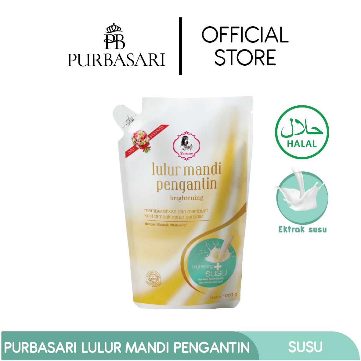 Purbasari Lulur Pengantin Susu Pouch 1kg