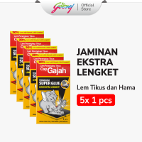 [Paket Promo Beli 5] Lem Perangkap Tikus Cap Gajah Trap X-Glue - Lem Tikus Super Lengket