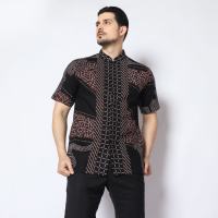 Arjuna Weda Hem Batik Pria Motif Gelaran Sewu Titik