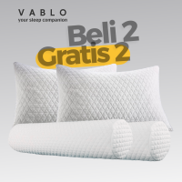 PROMO bantal Vablo memory foam Buy 2 Get 2  - Wool Knitting - beli bantal 2 gratis 2 guling hotel - memory foam shreded - pillow bed - GARANSI 24BLN - ANTI KEMPES