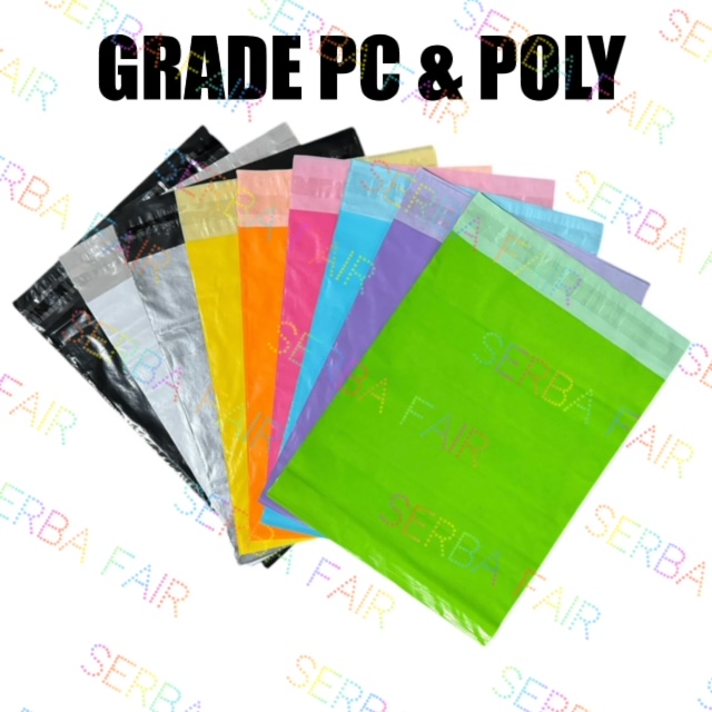 Polymailer Warna 20x30 / Poly Color Amplop Lem Seal / Plastik Packing MURAH ISI 100