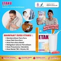 ETAKU Susu Pembersih Paru Paru - Susu Khusus Paru Paru Kotor - Obat Paru Paru Basah - Batuk TBC - Flek Paru - Ekstrak Susu Kambing Etawa Asli