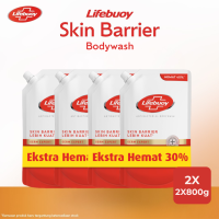 [Paket isi 4] [Hemat 30%] Lifebuoy Sabun Mandi Cair Body Wash Total 10 Antibakteri 800ml