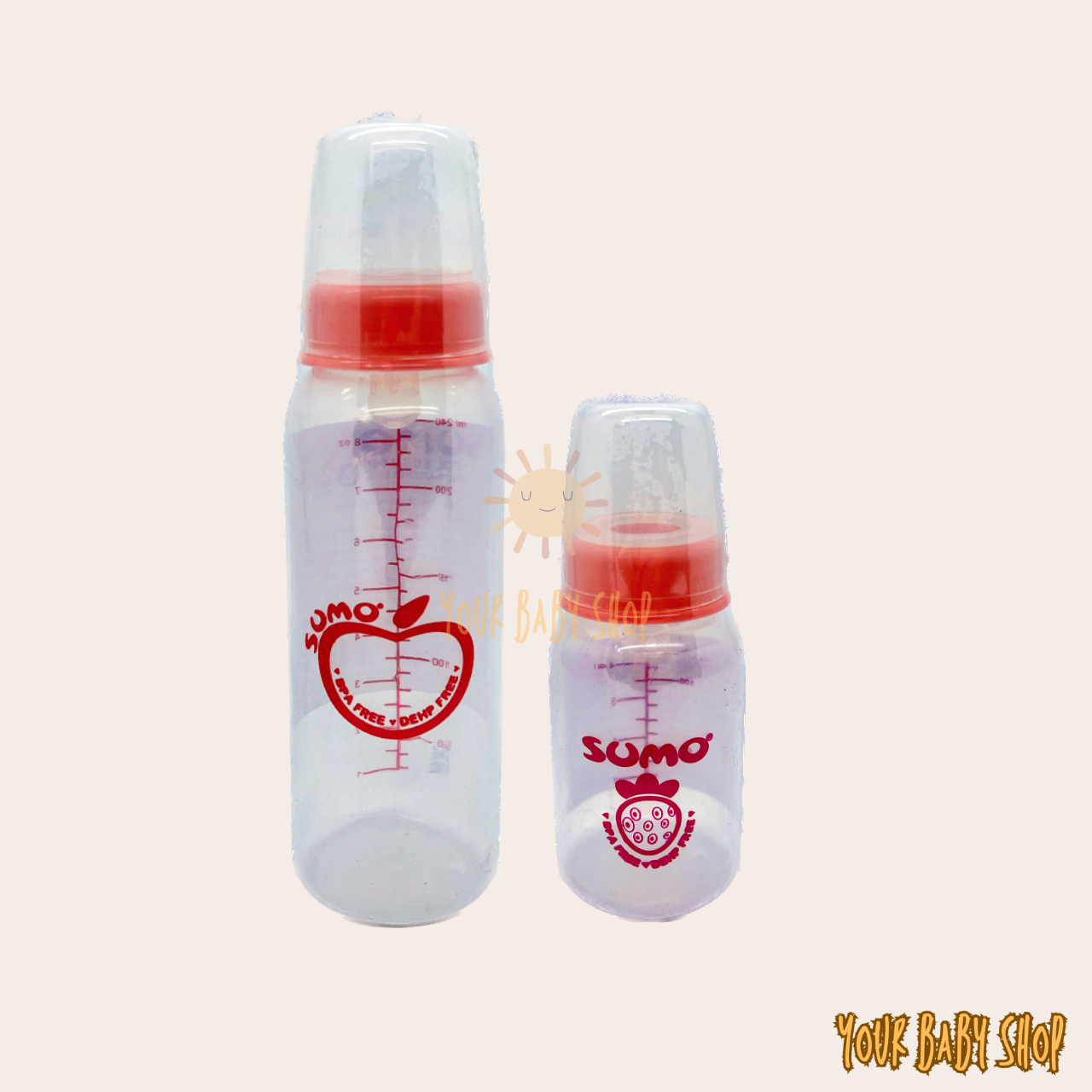 Botol Dot Susu Asi Sumo Ninio Round Bottle Tempat Minum Anak Bayi BPA Free Tahan Panas