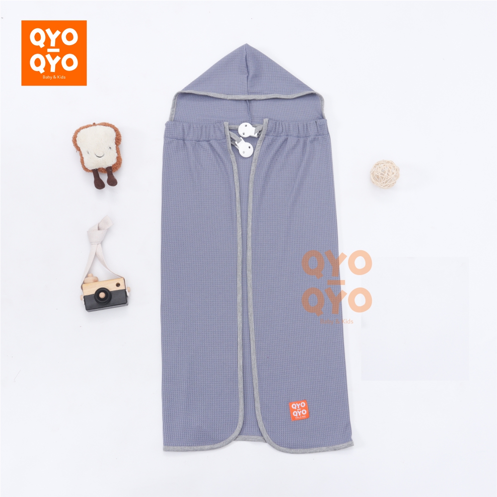 QYO-QYO - Blanket On The Go Selimut Bayi Clip On Penutup Menyusui 3in1 Waffle Polos Premium