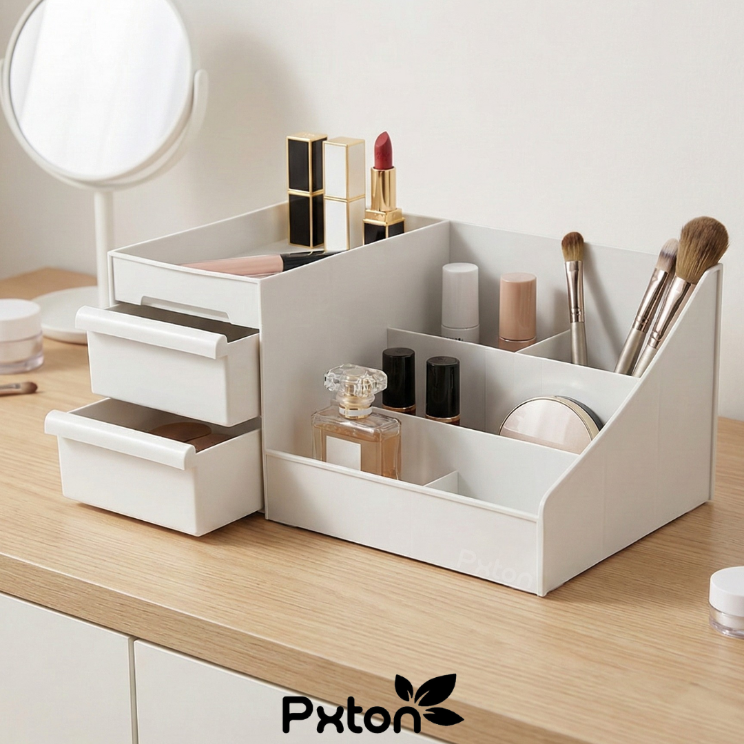PXTON - Rak Kosmetik Drawer Kotak Penyimpanan Makeup Organizer / RAK KOSMETIK / STORAGE BOX / TEM...