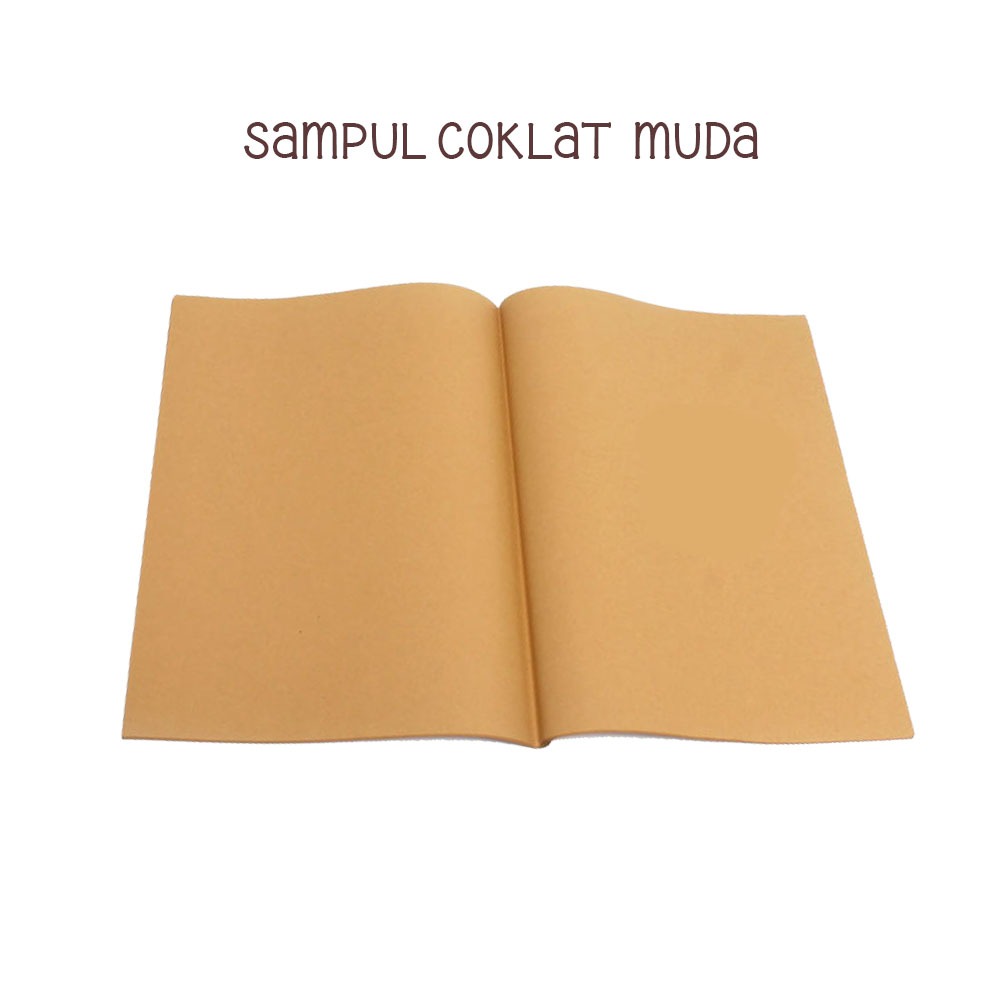 Sampul Buku | Sampul Coklat Polos Sampul Buku Coklat Kwarto / Kuarto Buku Kecil SIDU Sampul Coklat Buku Tulis Campus Boxy