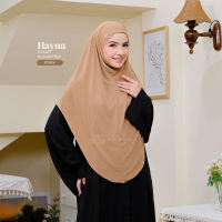 Arafa Hijab - Hayna Khiban | Khimar Umroh Bandana Jersey Korea Premium | Jilbab Instan Syari Arabian