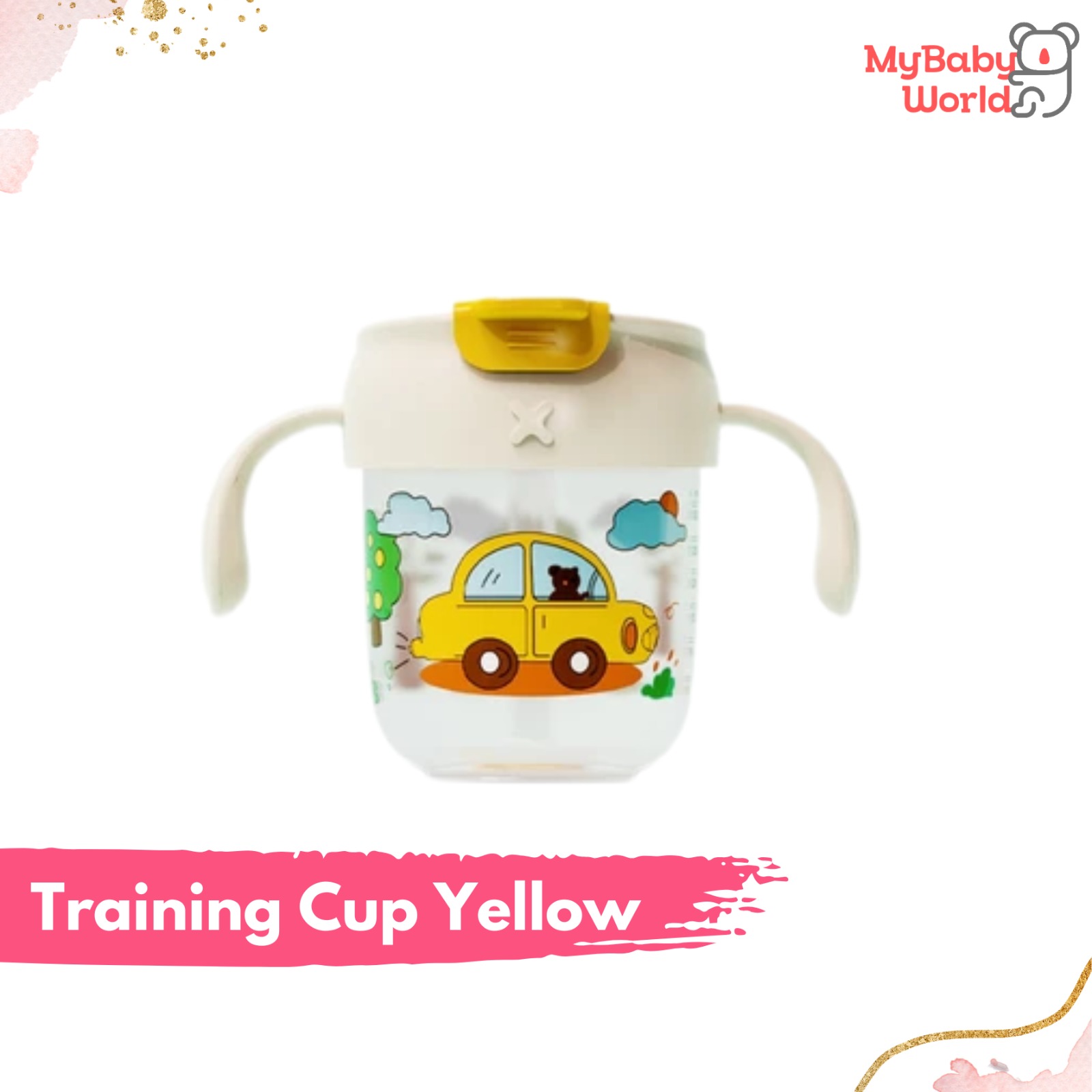 MBW - Sakumini 3in1 gelas botol minum gagang Sedotan Training Sippy Cup Anak