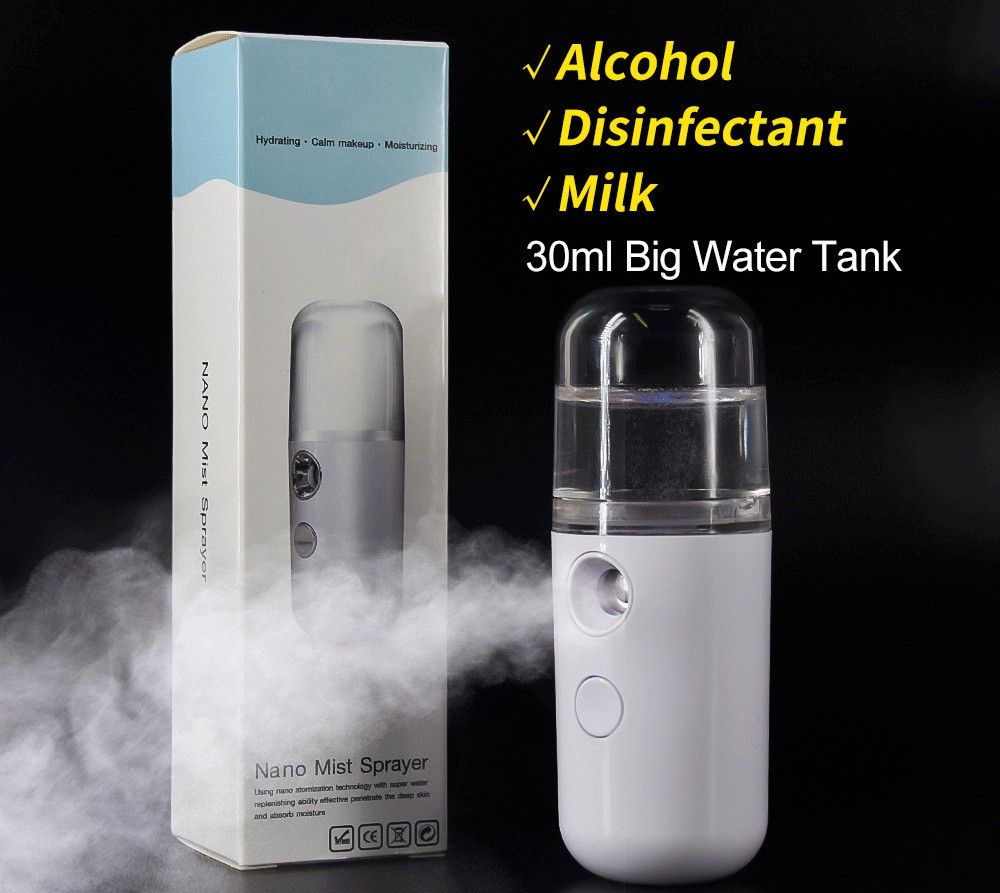 Nano Mist Spray Pelembab Wajah Glowing Moisturizing Alat Semprot Wajah Portable