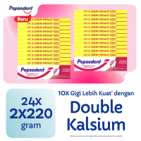 Pepsodent Pasta Gigi Pencegah Gigi Berlubang Anti-cavity Toothpaste dengan Double Kalsium 24x2x220gr [Karton]