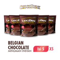 [Paket isi 5] CHOCODRINK Minuman Bubuk Coklat Belgian Chocolate 5x28gr