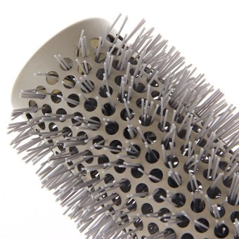 45mm Keramik Ionik Salon Rias Rambut Sisir Bulat (Kelabu)-International .