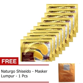 Collagen Crystal Eye Mask - Masker Mata - 10 Pcs + Gratis Naturgo 1 Pcs ...