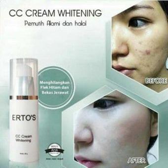 Ertos CC Cream Whitening Cream Siang Pencerah UV Protector ORIGINAL 100% -