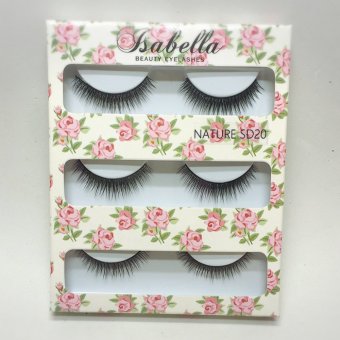 Isabella Beauty Eyelashes : Bulu Mata Palsu SD20 isi 3 pasang