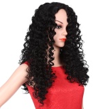 Long Shaggy Dalam Bagian Kinky Curly Sintetis Wig-Intl Januari 2019 - 5 Long Shaggy Dalam Bagian Kinky Curly Sintetis Wig-Intl - 5