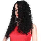 Long Shaggy Dalam Bagian Kinky Curly Sintetis Wig-Intl Januari 2019 - 2 Long Shaggy Dalam Bagian Kinky Curly Sintetis Wig-Intl - 2