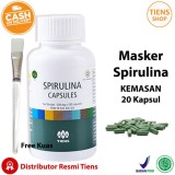 Masker Wajah Spirulina Kemasan 20 Kapsul (Promo) + Kuas + Free Member Card TIENS SHOP Januari 2019 - 2 Masker Wajah Spirulina Kemasan 20 Kapsul (Promo) + Kuas + Free Member Card TIENS SHOP - 2