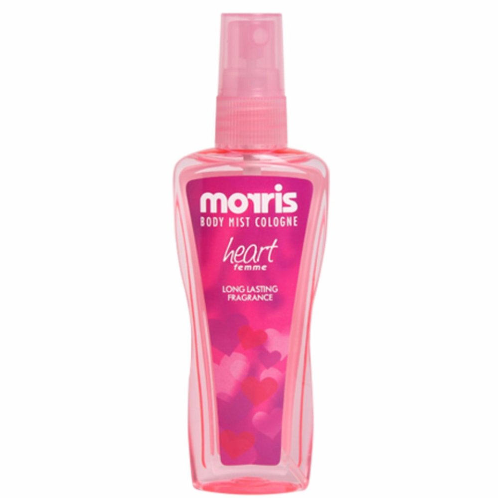 Morris Body Mist Heart 100ml - Pink morris body mist heart 100ml – pink