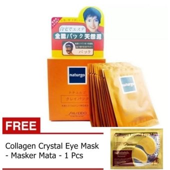 Naturgo - Masker Lumpur - 10 Pcs + Gratis Masker Mata 1pcs