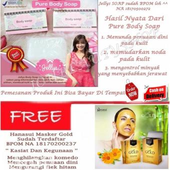 PURE SOAP BPOM BY JELLYS / PURE BODY SOAP BY JELLYS + Naturgo Hanasui GOLD Mask