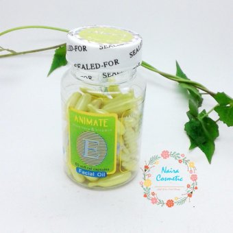 Serum Vitamin Wajah Animate Aloe Vera Facial Oil - 60 Softgels