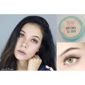 Softlens Sweety Pitchy - Brown - Gratis Lens Case