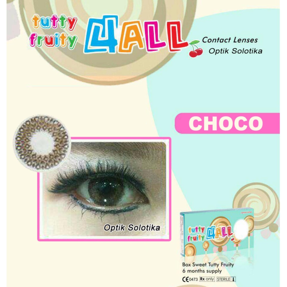 Pencari Harga Tutty Fruity 4ALL Softlens - Choco + Gratis Lenscase lowest price - Hanya Rp36