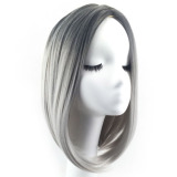 Wanita Fashion Bob Gaya Ekstensi Rambut Berwarna Wig Tengah Panjang Warna Berangsur-angsur Beragam Untuk Harian Wear Penunjukan Partai Cosplay Kostum Grey Untuk Hitam-Intl Januari 2019 - 2 Wanita Fashion Bob Gaya Ekstensi Rambut Berwarna Wig Tengah Panjang Warna Berangsur-angsur Beragam untuk Harian Wear Penunjukan Partai Cosplay Kostum Grey untuk Hitam-Intl - 2