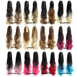 Wanita Long Curly Ponytail Wig Rambut Klip Pony Tail Januari 2019 - 3 Wanita Long Curly Ponytail Wig Rambut Klip Pony Tail - 3