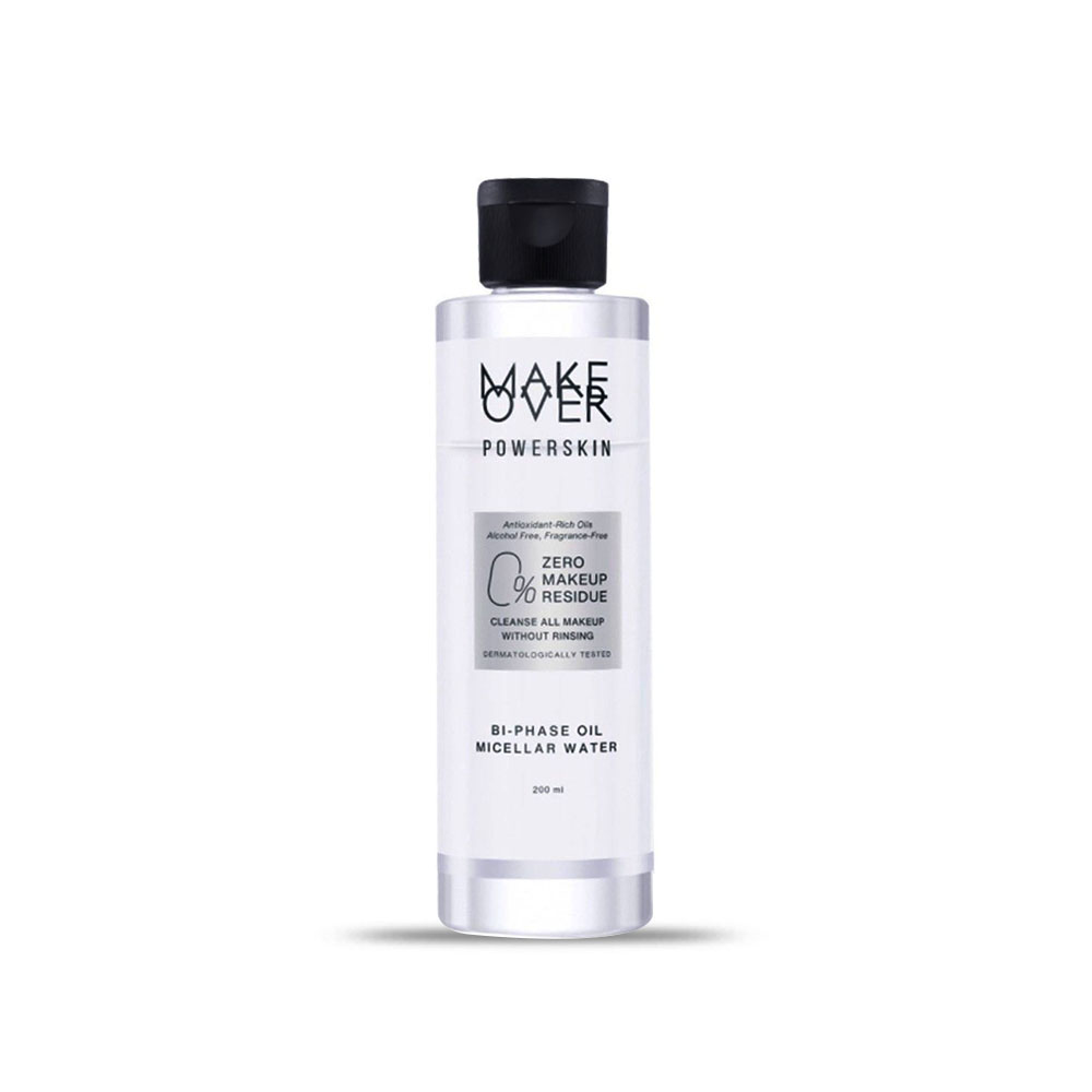 Make Over Makeover Powerskin Bi-Phase Oil Micellar Water 200 ml | Pembersih Makeup