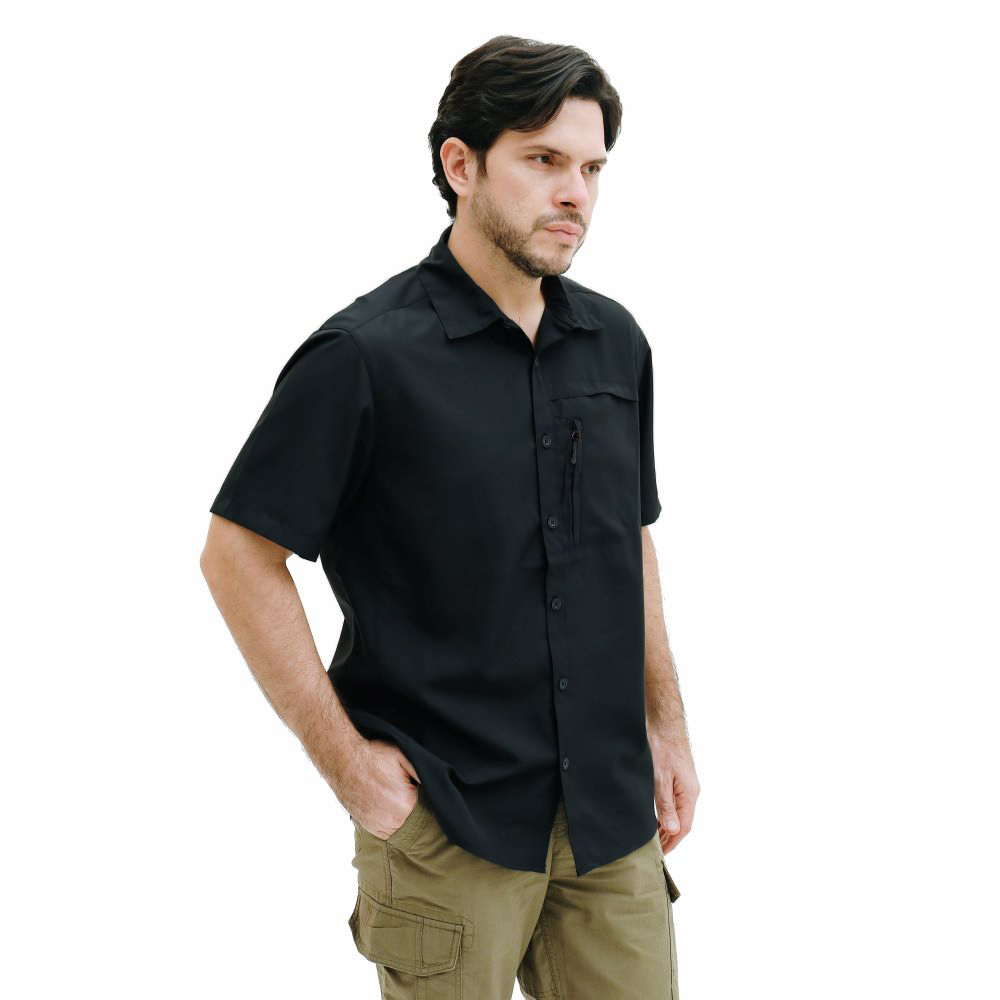 910004128 GRAVEL 1.0 S/S SHIRT - BLK