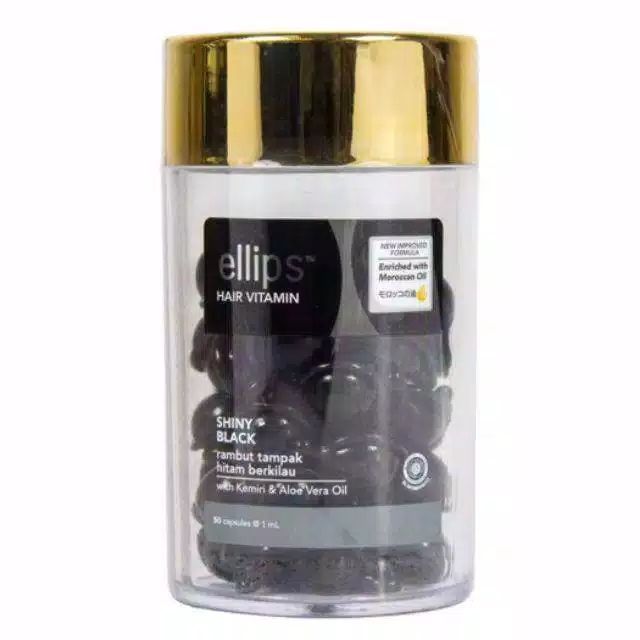 ellips hair vitamin 50pcs/ hitam