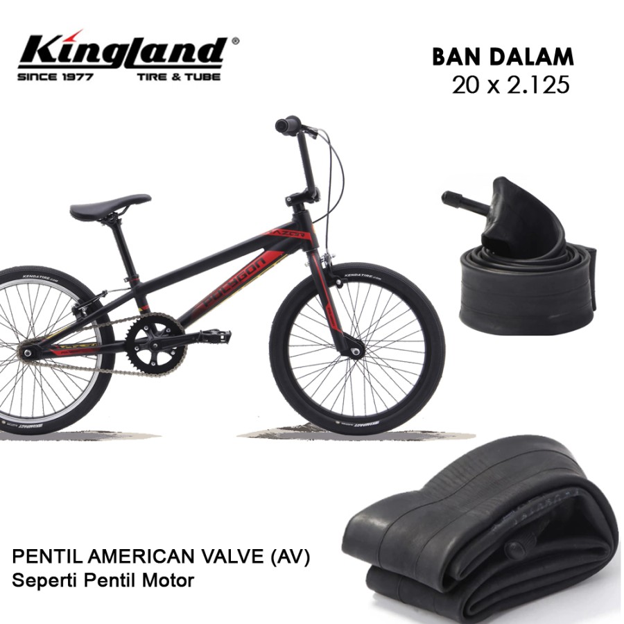 Ban Dalem Sepeda BMX 20 x 2.125 Ban Dalam KINGLAND 20 x 2125 AV 48mm Inner Tube BICYCLE TUBE TOP BERKUALITAS